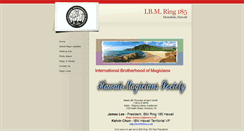 Desktop Screenshot of hawaiimagicclub.com